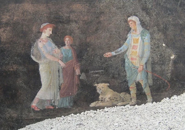 sala bankietowa odkryta w pompejach